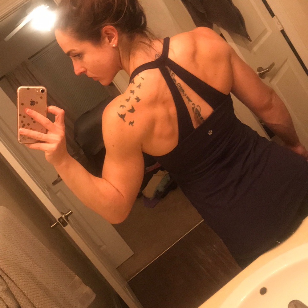 Navy blue lululemon tank